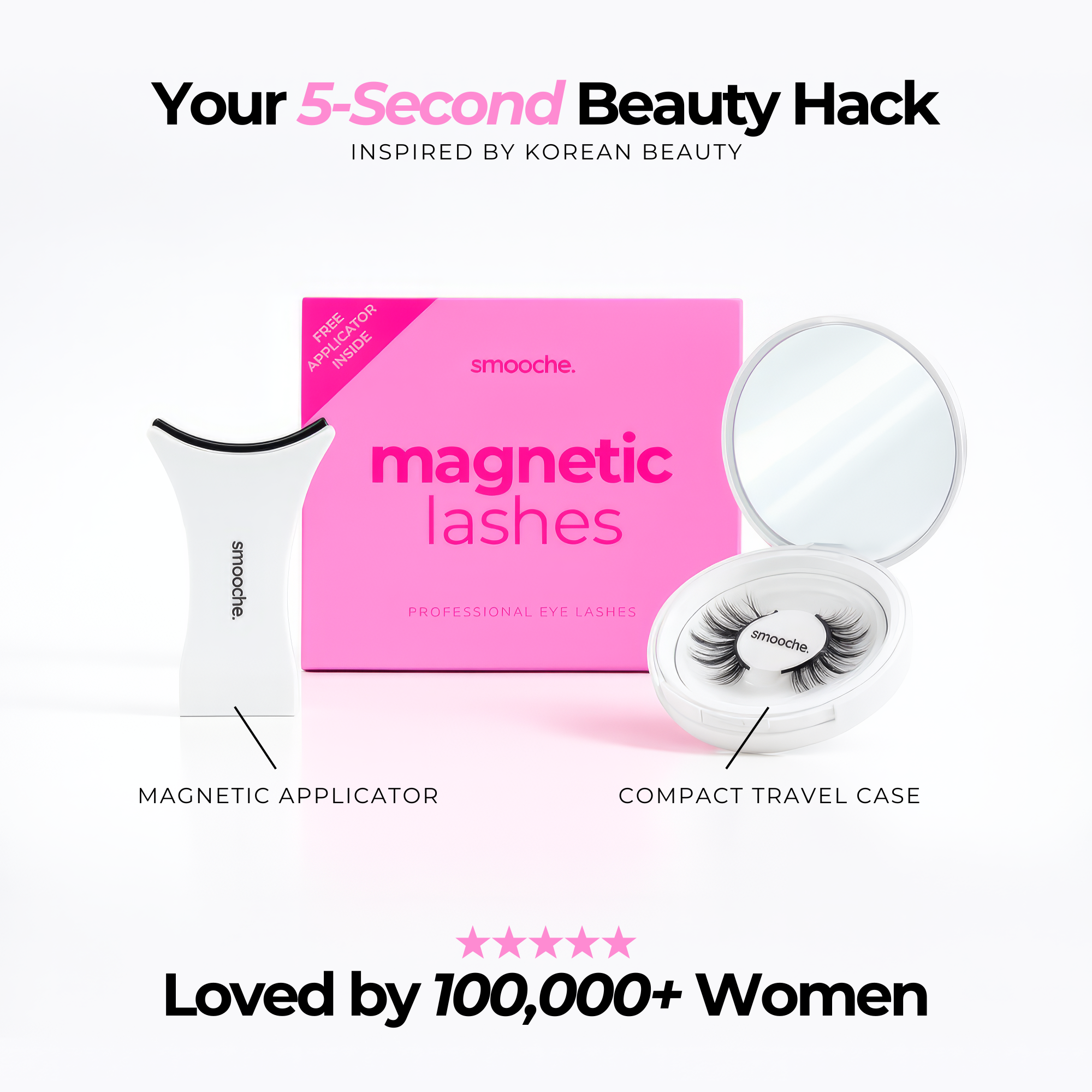 Magnetic Eyelashes Set (with Free Applicator)