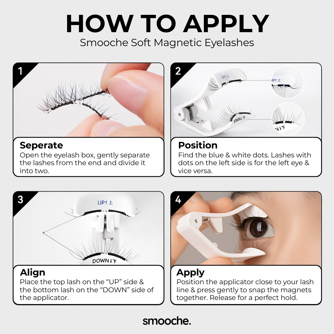 Magnetic Eyelashes Set (with Free Applicator)